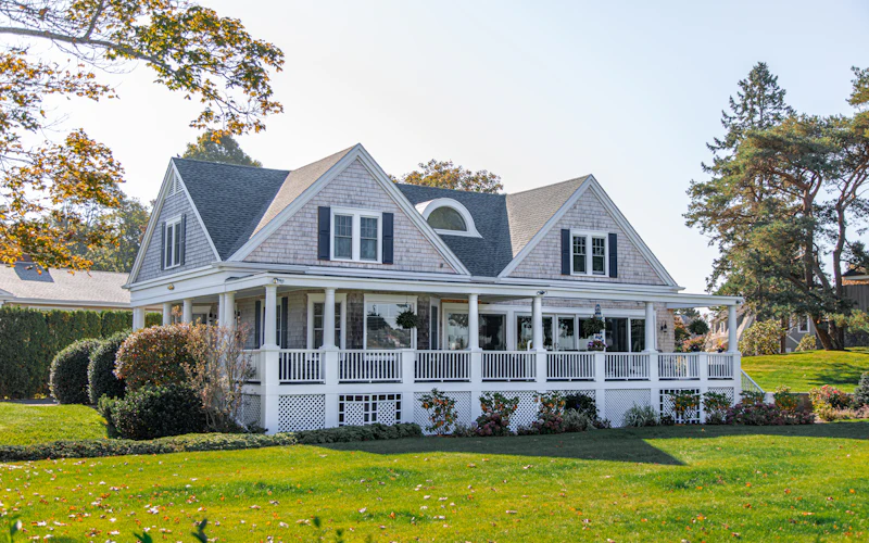 A welcoming Henderson home with a covered front porch